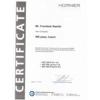 HÜRNER Certifikát p.Stehlík